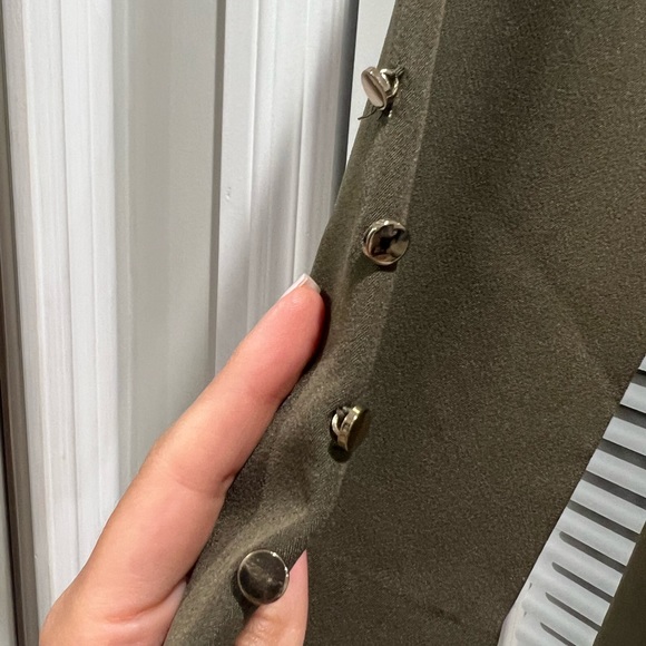 House of CB Mistress Rocks Los Angeles Army green Blazer dress - Picture 3 of 5